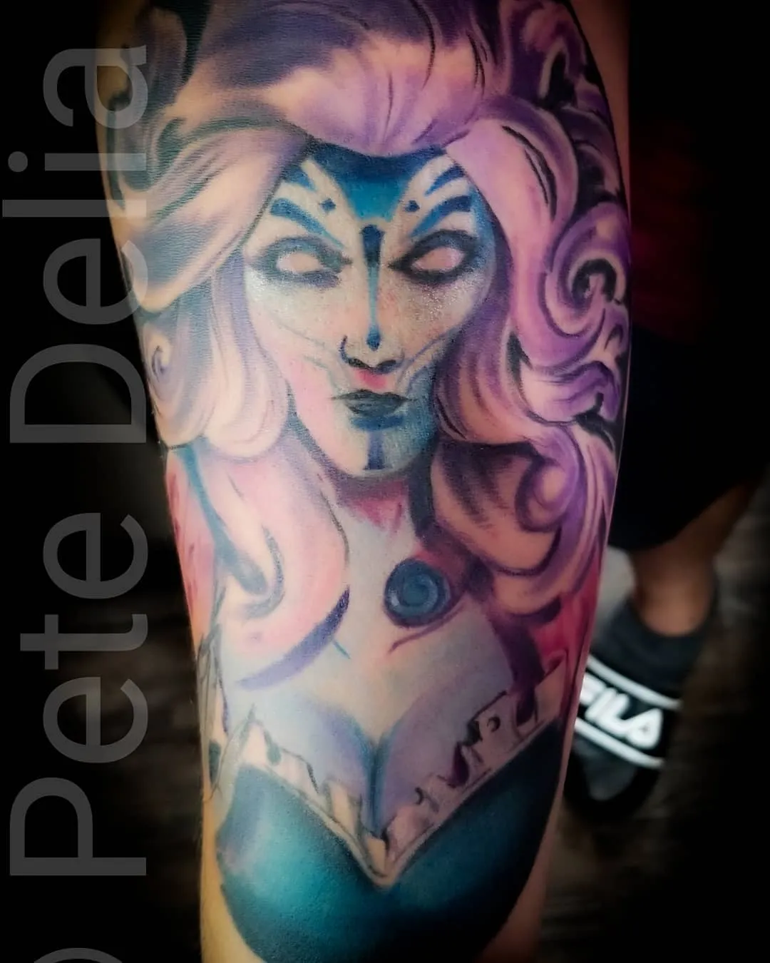 black & grey realism tattoo by Pete Delia at Fallen Raven Tattoo Studio in Simpsonville, SC