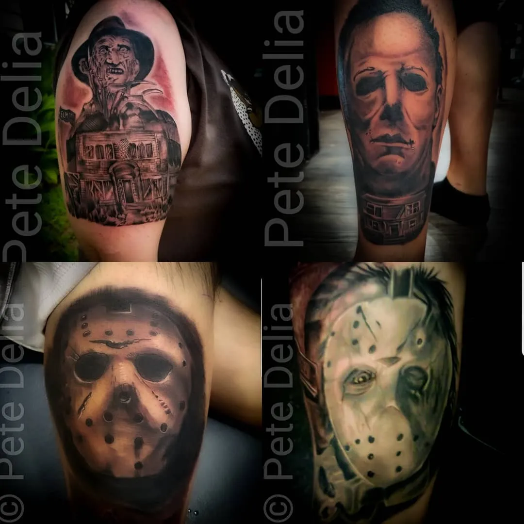 black & grey realism tattoo by Pete Delia at Fallen Raven Tattoo Studio in Simpsonville, SC