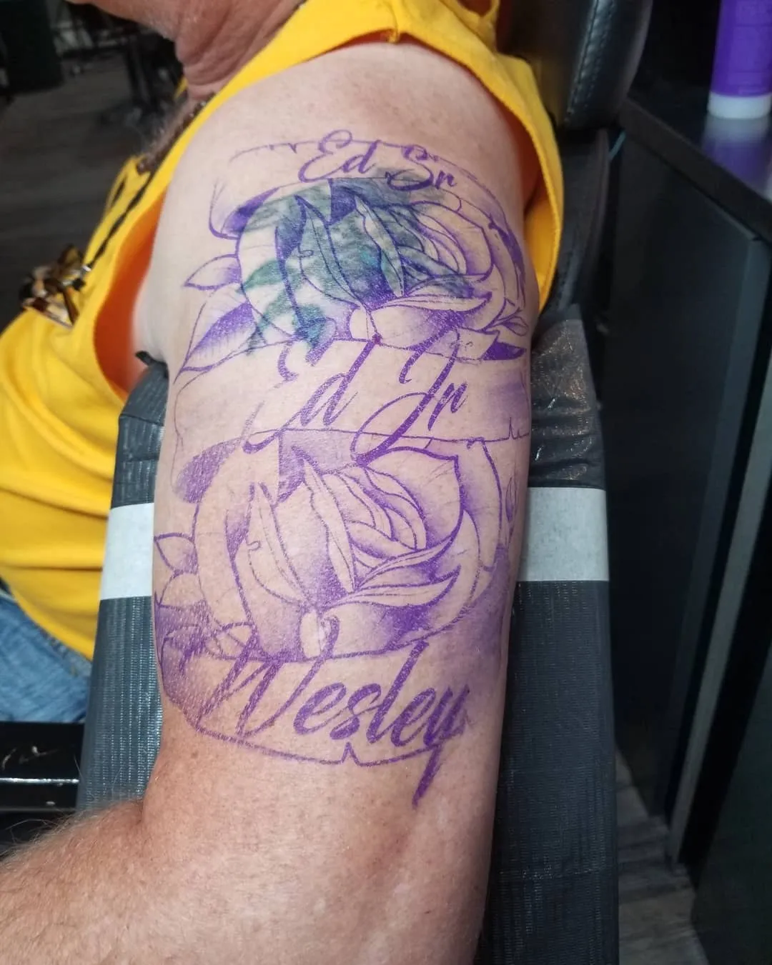 black & grey realism tattoo by Pete Delia at Fallen Raven Tattoo Studio in Simpsonville, SC