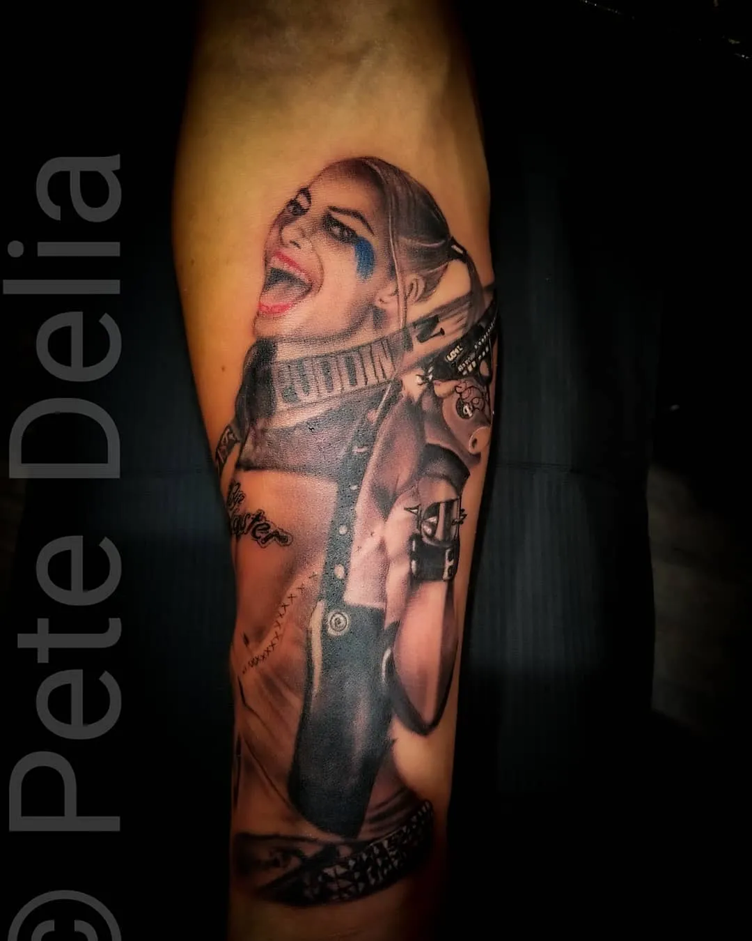 black & grey realism tattoo by Pete Delia at Fallen Raven Tattoo Studio in Simpsonville, SC