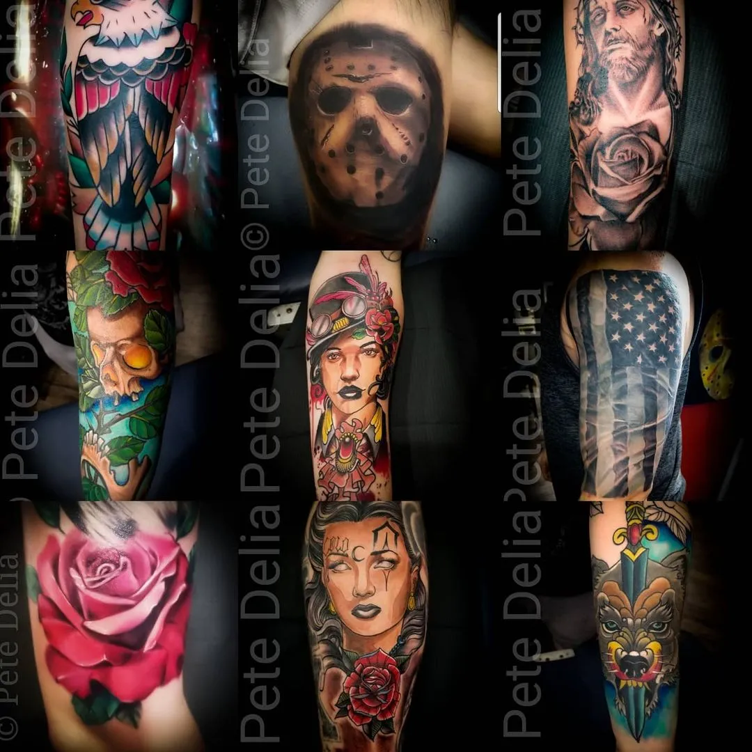 black & grey realism tattoo by Pete Delia at Fallen Raven Tattoo Studio in Simpsonville, SC