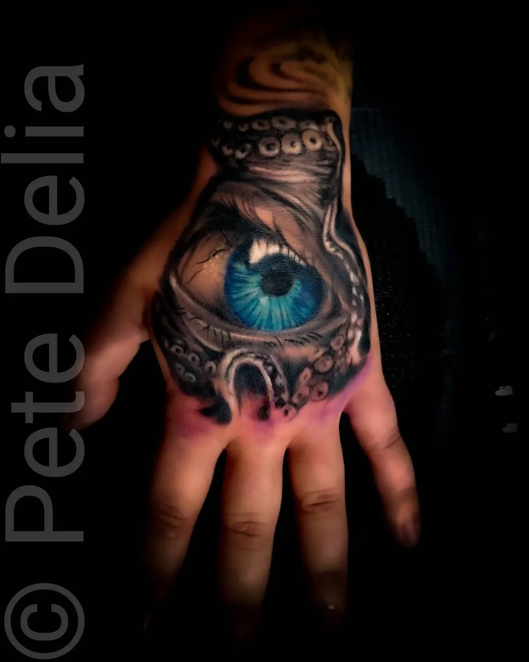 black & grey realism tattoo by Pete Delia at Fallen Raven Tattoo Studio in Simpsonville, SC
