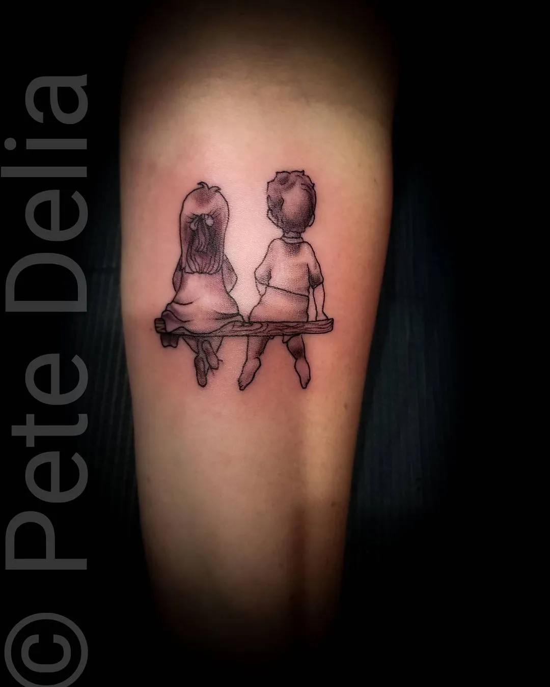 black & grey realism tattoo by Pete Delia at Fallen Raven Tattoo Studio in Simpsonville, SC