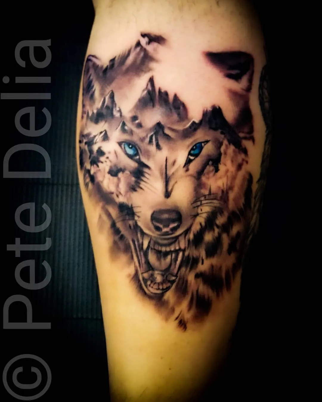black & grey realism tattoo by Pete Delia at Fallen Raven Tattoo Studio in Simpsonville, SC