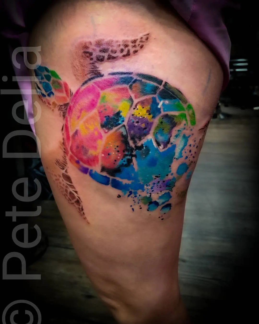 black & grey realism tattoo by Pete Delia at Fallen Raven Tattoo Studio in Simpsonville, SC