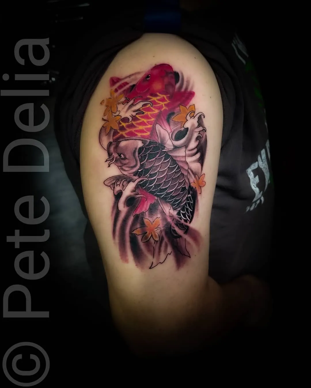black & grey realism tattoo by Pete Delia at Fallen Raven Tattoo Studio in Simpsonville, SC
