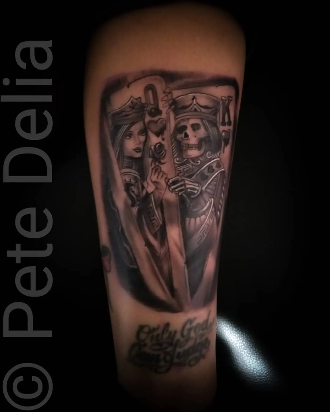 black & grey realism tattoo by Pete Delia at Fallen Raven Tattoo Studio in Simpsonville, SC