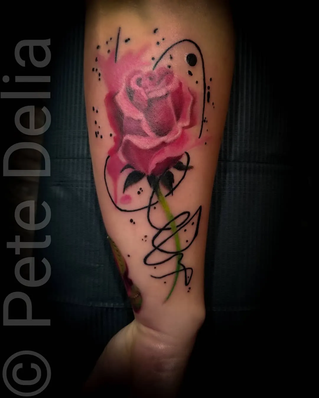 black & grey realism tattoo by Pete Delia at Fallen Raven Tattoo Studio in Simpsonville, SC