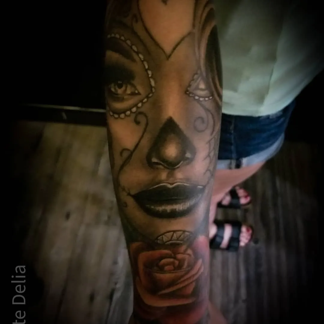 black & grey realism tattoo by Pete Delia at Fallen Raven Tattoo Studio in Simpsonville, SC