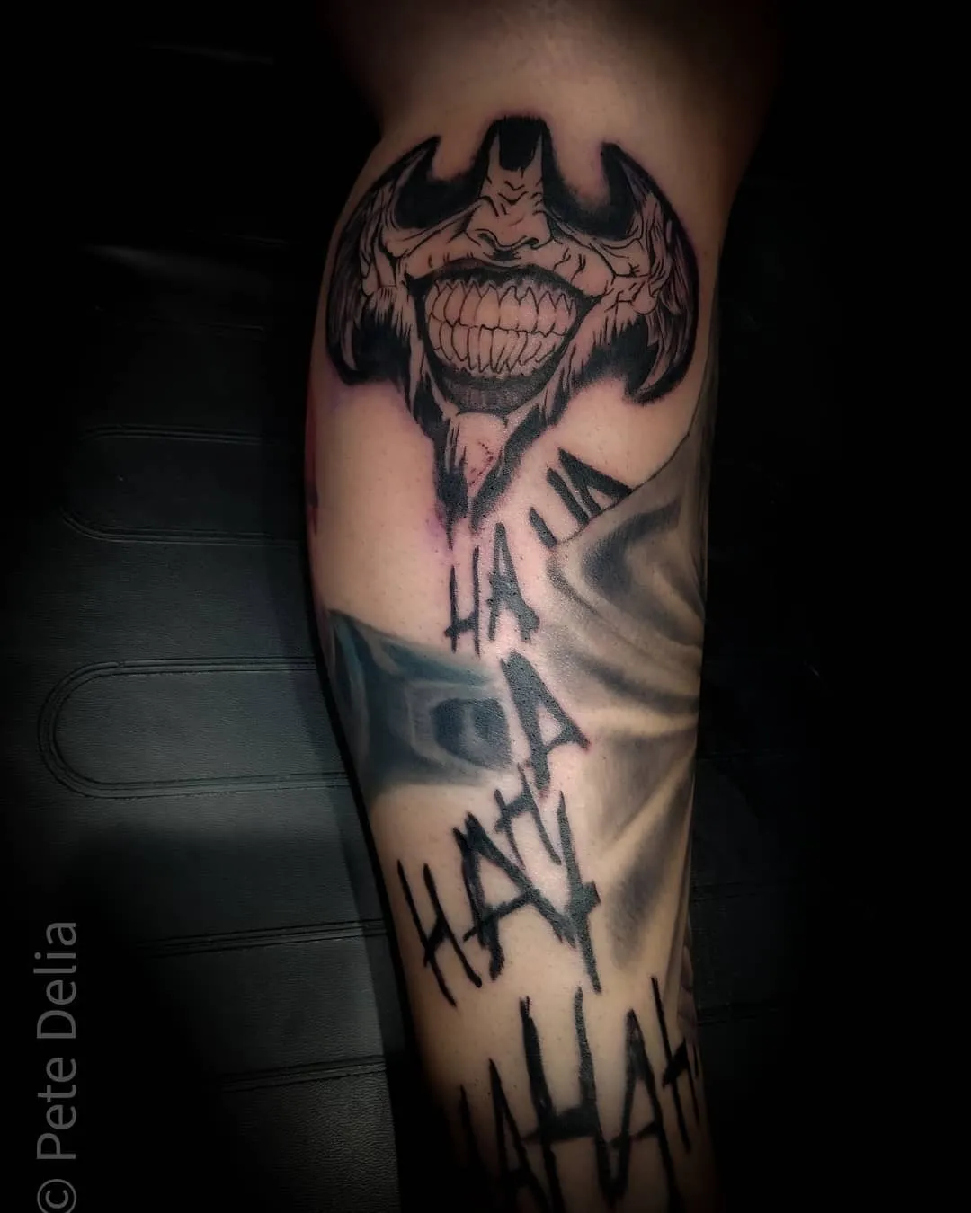 black & grey realism tattoo by Pete Delia at Fallen Raven Tattoo Studio in Simpsonville, SC