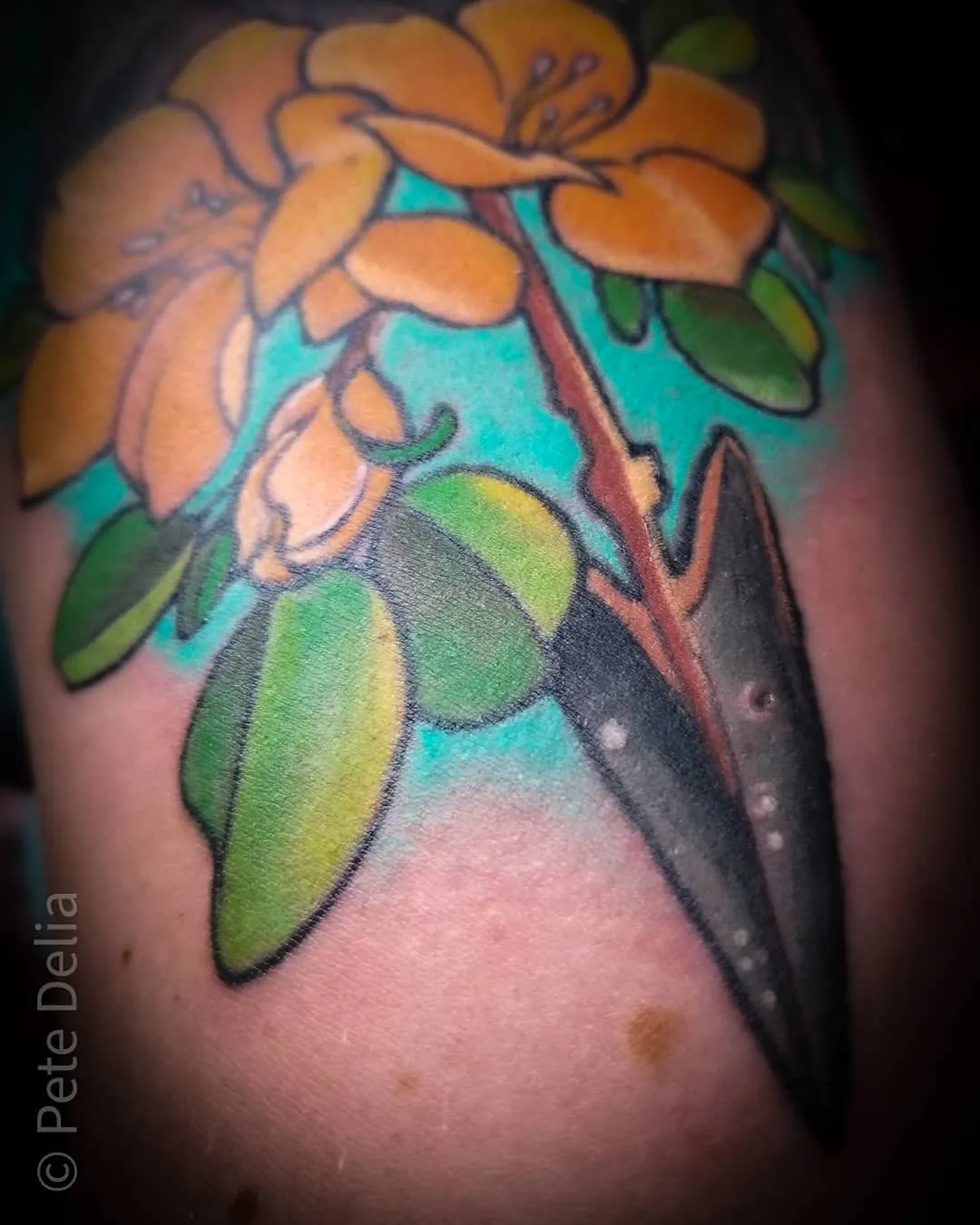black & grey realism tattoo by Pete Delia at Fallen Raven Tattoo Studio in Simpsonville, SC