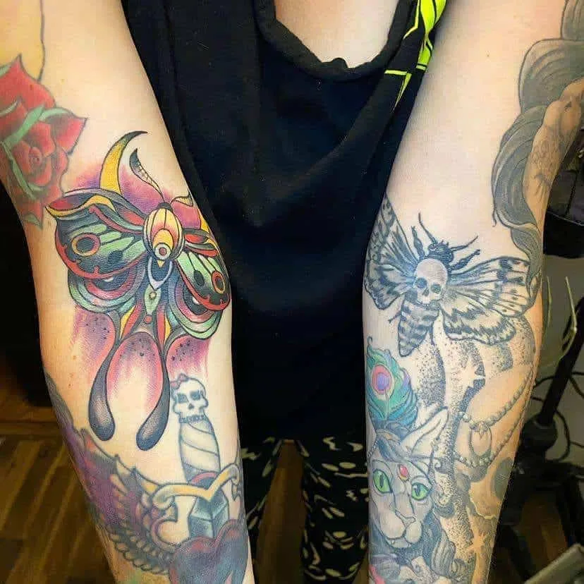 custom tattoos tattoo by TJ Cornelius at Fallen Raven Tattoo Studio in Simpsonville, SC