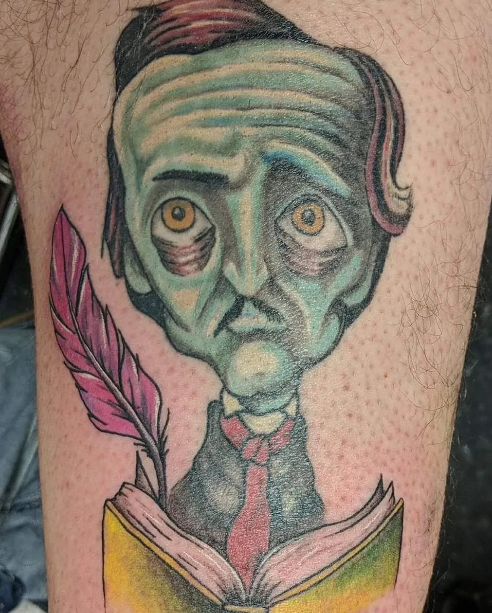 custom tattoos tattoo by TJ Cornelius at Fallen Raven Tattoo Studio in Simpsonville, SC