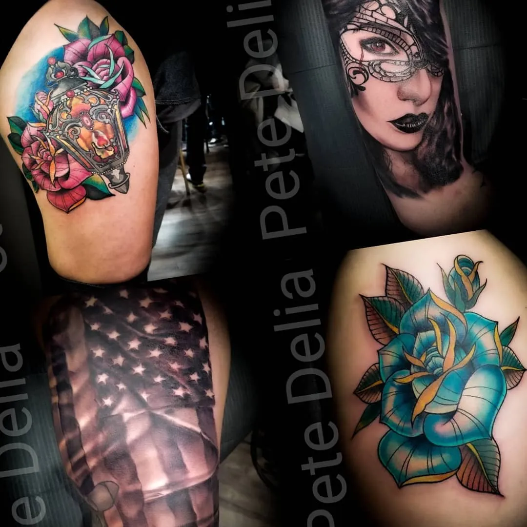 black & grey realism tattoo by Pete Delia at Fallen Raven Tattoo Studio in Simpsonville, SC