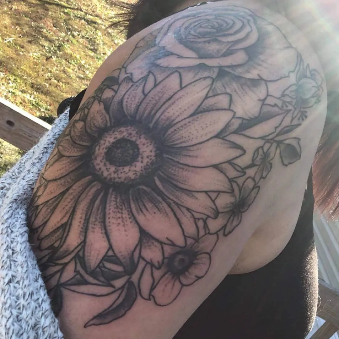 black & grey realism tattoo by TJ Cornelius at Fallen Raven Tattoo Studio in Simpsonville, SC