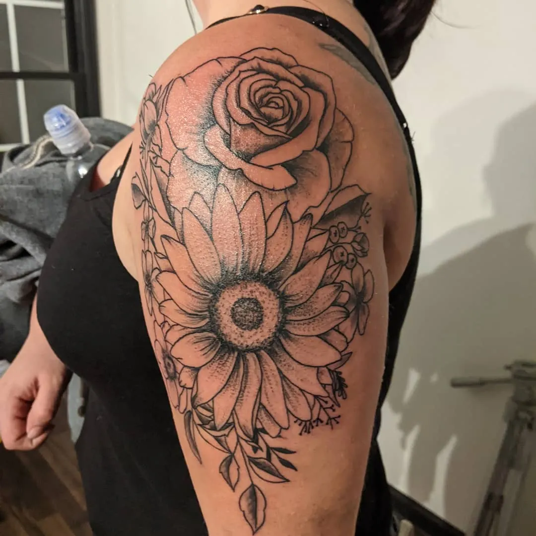 custom tattoos tattoo by TJ Cornelius at Fallen Raven Tattoo Studio in Simpsonville, SC