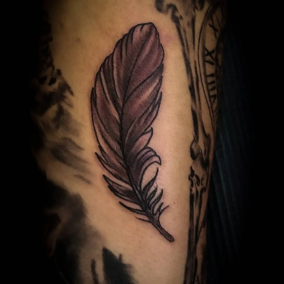 black & grey realism tattoo by Pete Delia at Fallen Raven Tattoo Studio in Simpsonville, SC