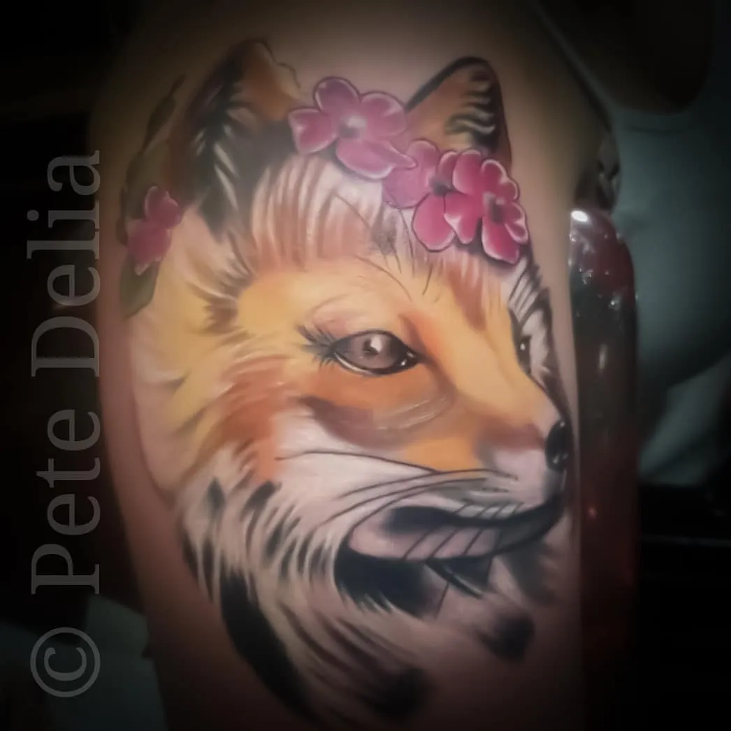 black & grey realism tattoo by Pete Delia at Fallen Raven Tattoo Studio in Simpsonville, SC