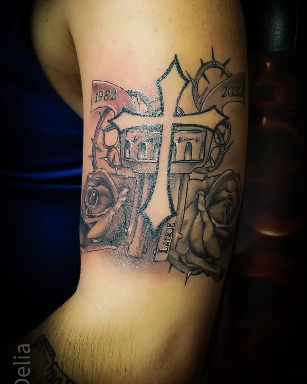 black & grey realism tattoo by Pete Delia at Fallen Raven Tattoo Studio in Simpsonville, SC