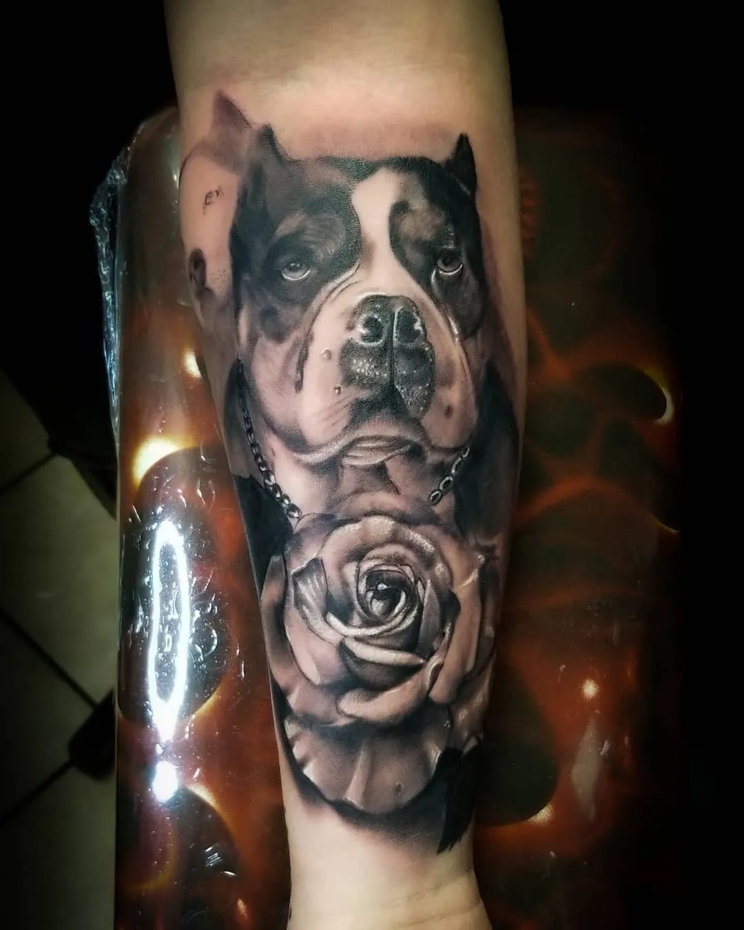 black & grey realism tattoo by Pete Delia at Fallen Raven Tattoo Studio in Simpsonville, SC