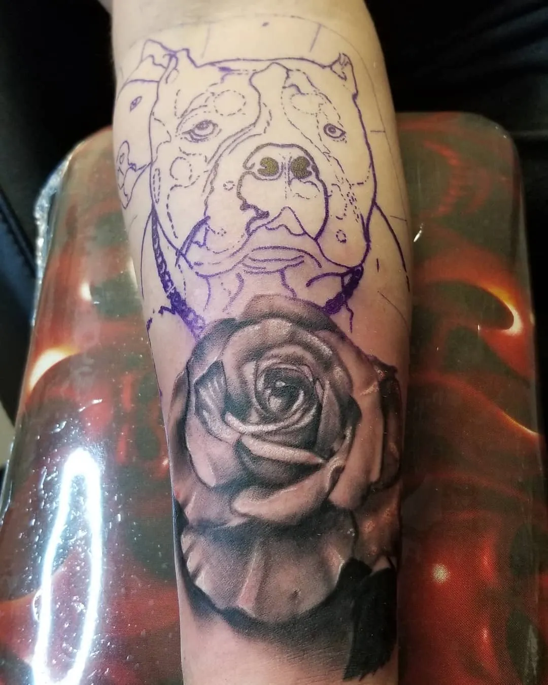black & grey realism tattoo by Pete Delia at Fallen Raven Tattoo Studio in Simpsonville, SC