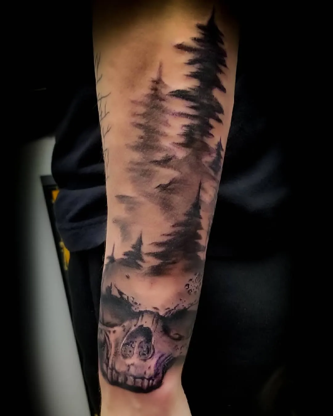 black & grey realism tattoo by Pete Delia at Fallen Raven Tattoo Studio in Simpsonville, SC
