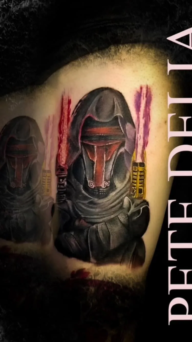 black & grey realism tattoo by Pete Delia at Fallen Raven Tattoo Studio in Simpsonville, SC