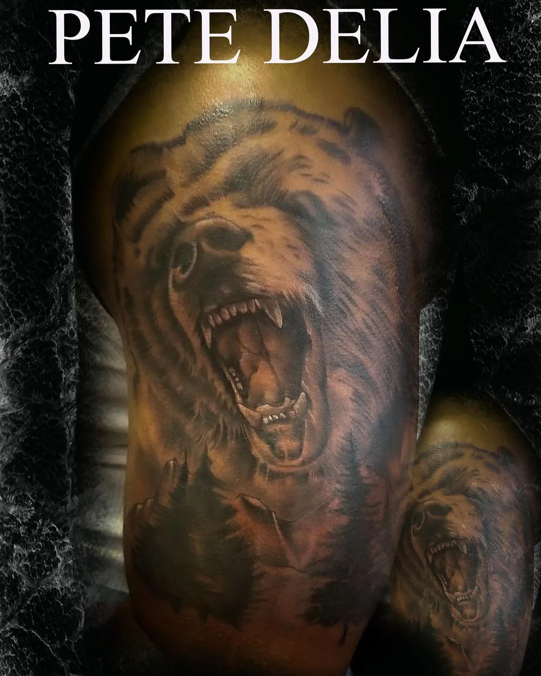 black & grey realism tattoo by Pete Delia at Fallen Raven Tattoo Studio in Simpsonville, SC