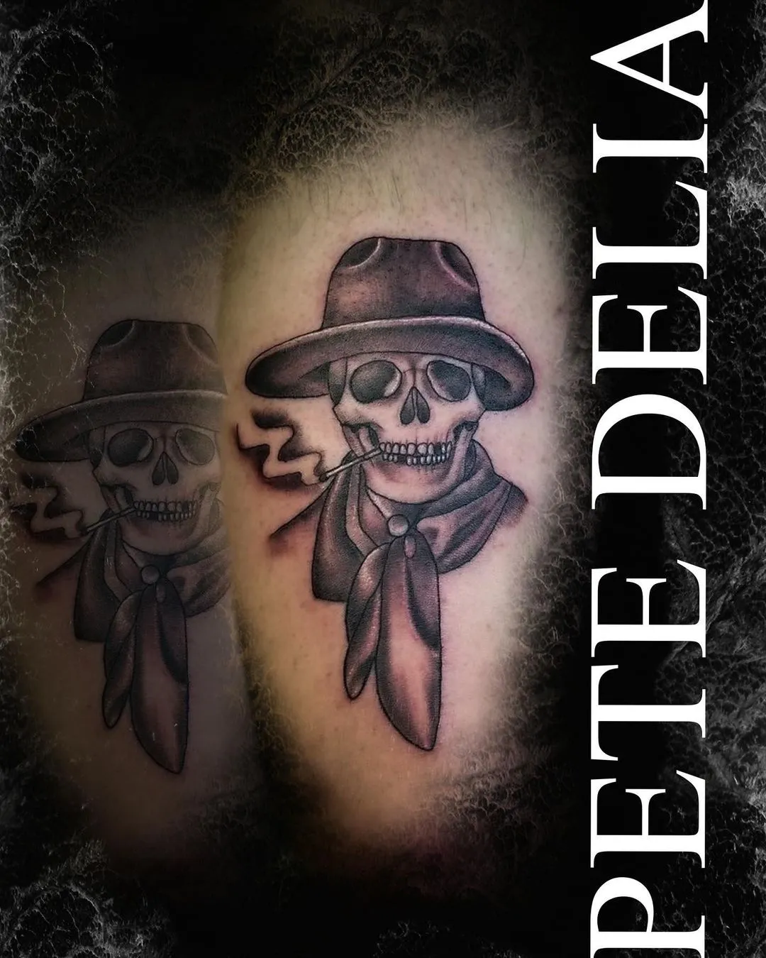 black & grey realism tattoo by Pete Delia at Fallen Raven Tattoo Studio in Simpsonville, SC