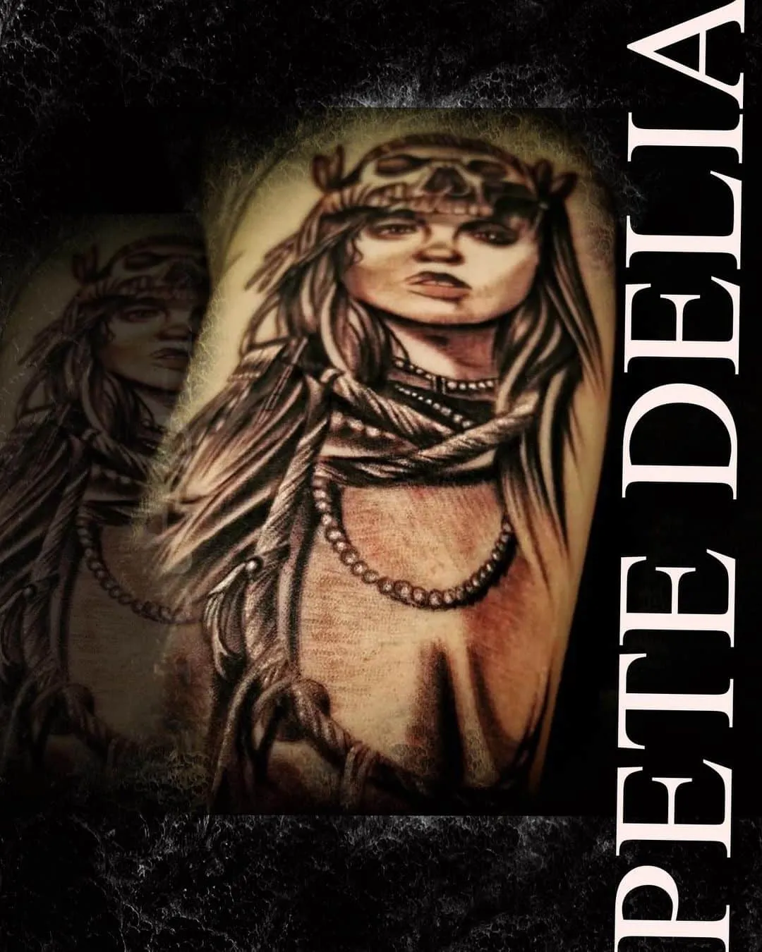black & grey realism tattoo by Pete Delia at Fallen Raven Tattoo Studio in Simpsonville, SC