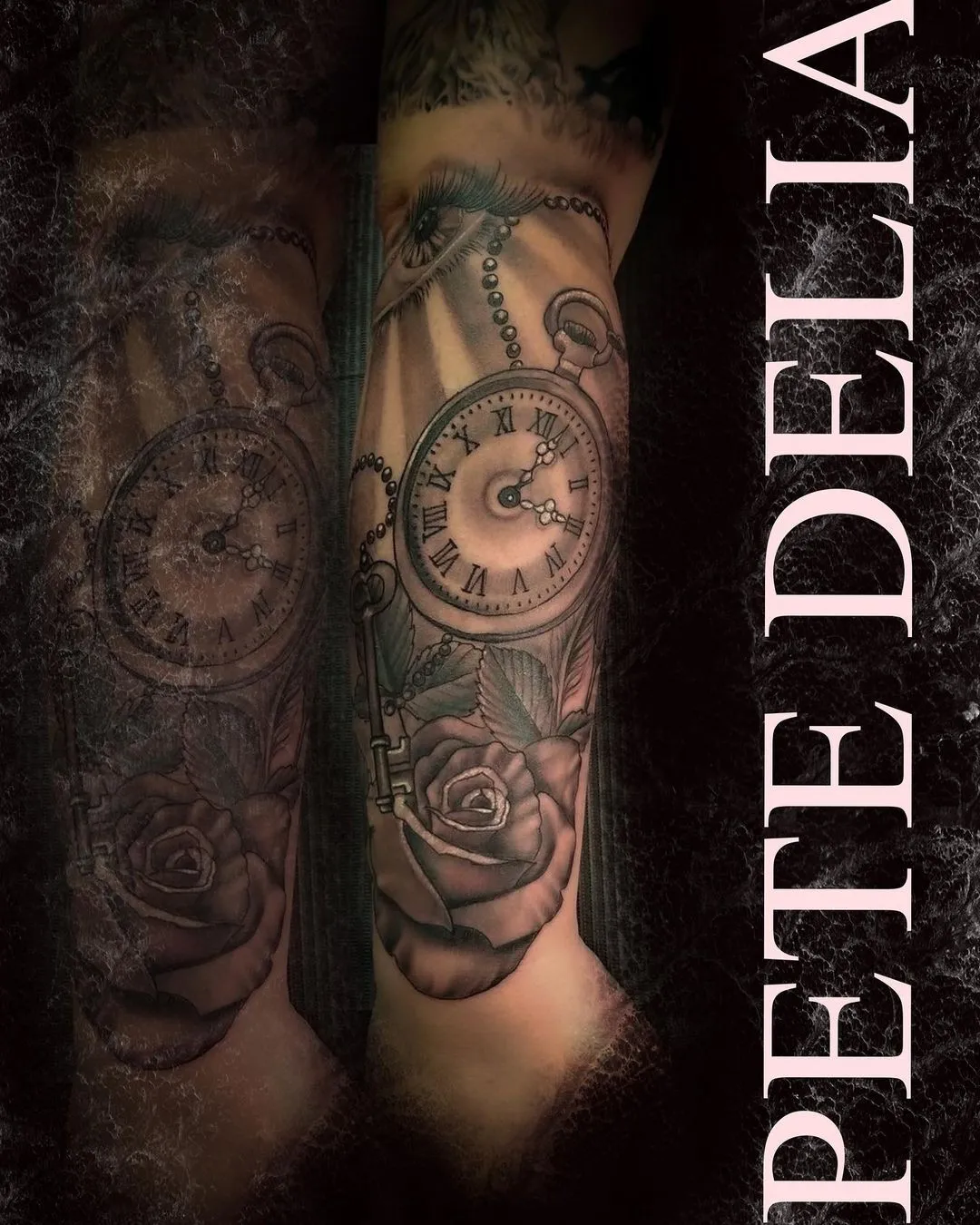 black & grey realism tattoo by Pete Delia at Fallen Raven Tattoo Studio in Simpsonville, SC