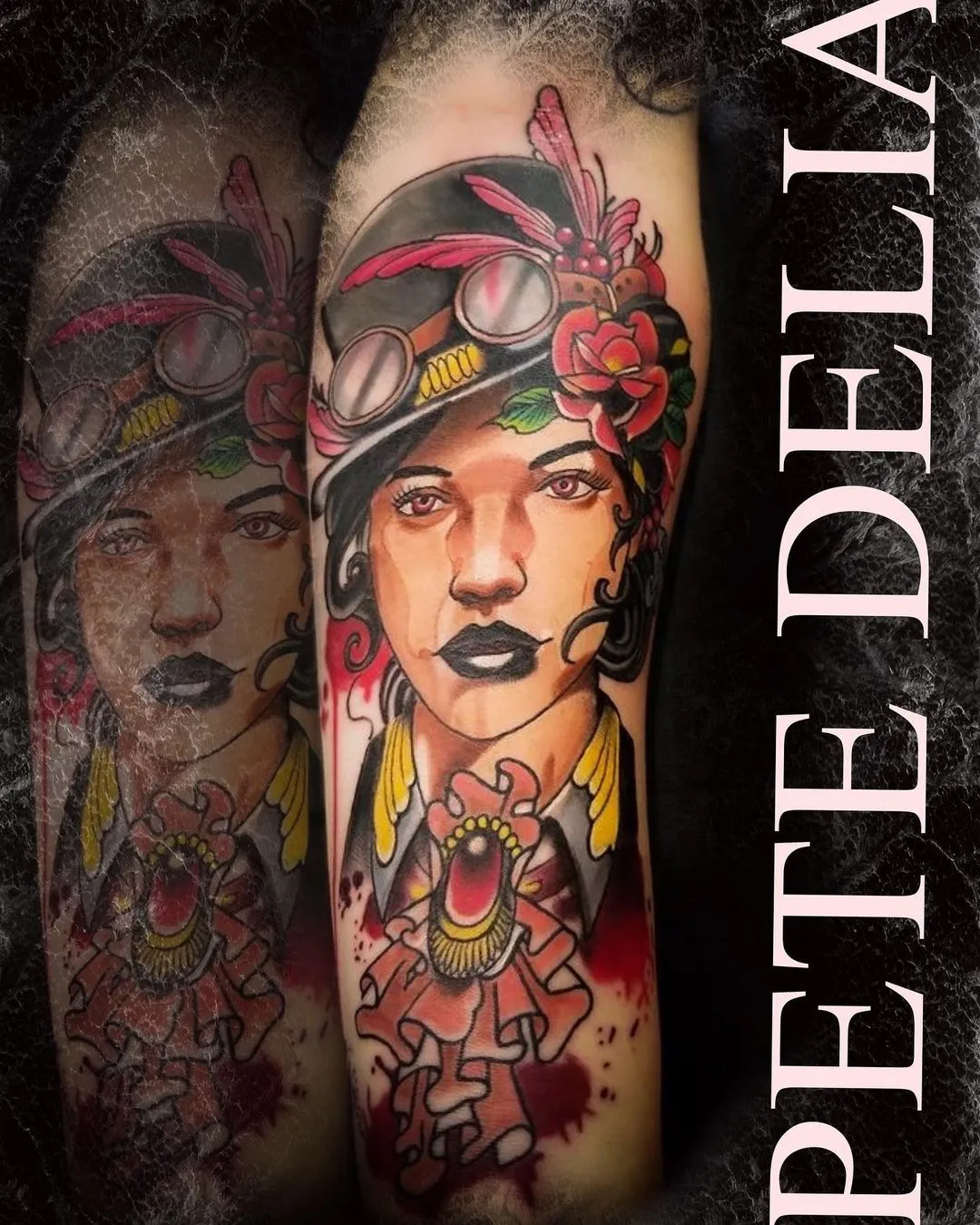 black & grey realism tattoo by Pete Delia at Fallen Raven Tattoo Studio in Simpsonville, SC