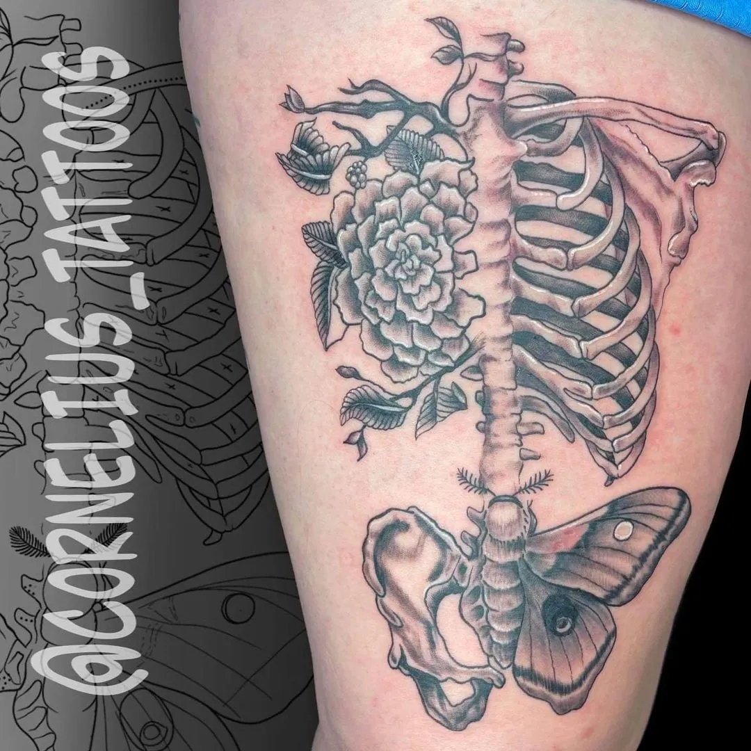 custom tattoos tattoo by TJ Cornelius at Fallen Raven Tattoo Studio in Simpsonville, SC