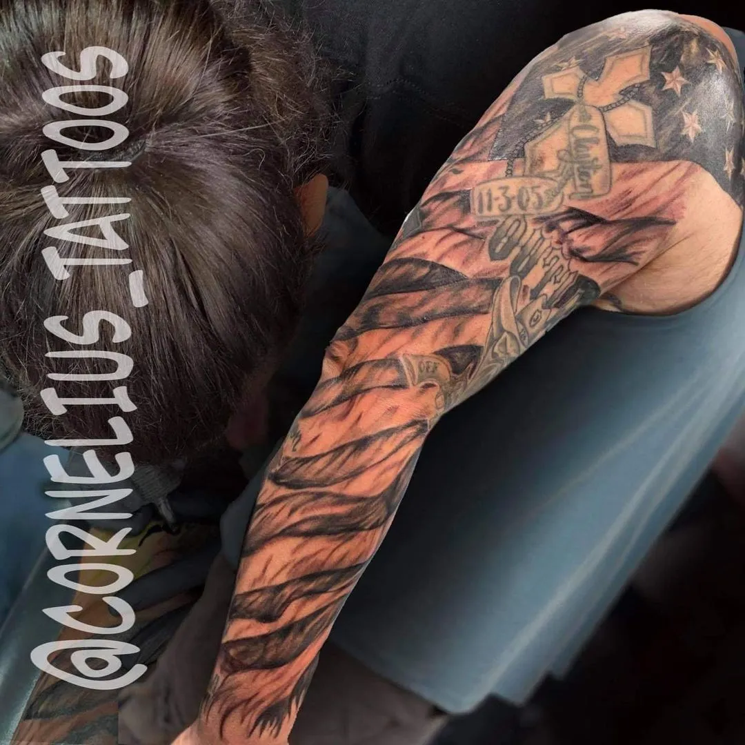 cover-ups tattoo by TJ Cornelius at Fallen Raven Tattoo Studio in Simpsonville, SC