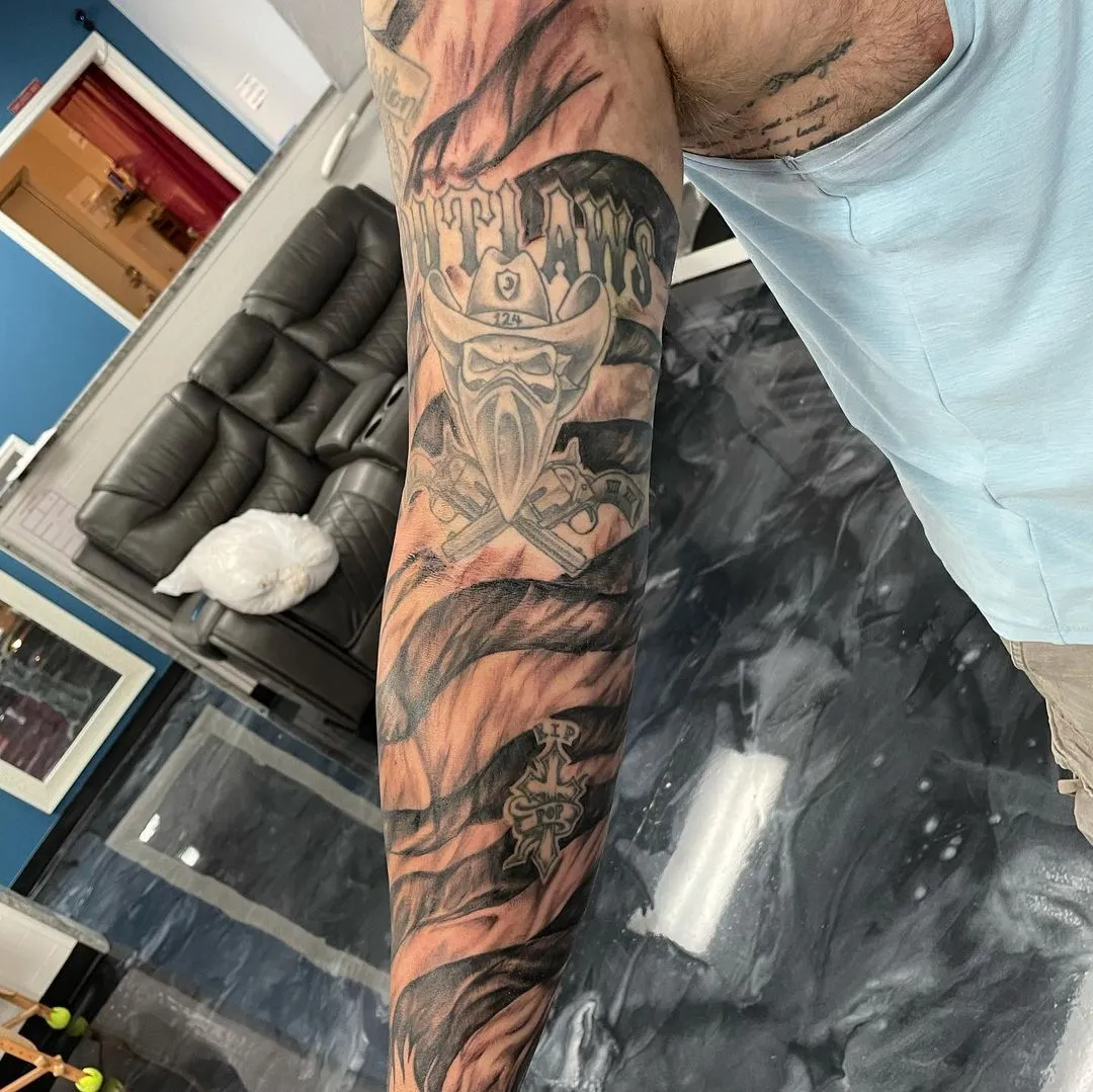 cover-ups tattoo by TJ Cornelius at Fallen Raven Tattoo Studio in Simpsonville, SC