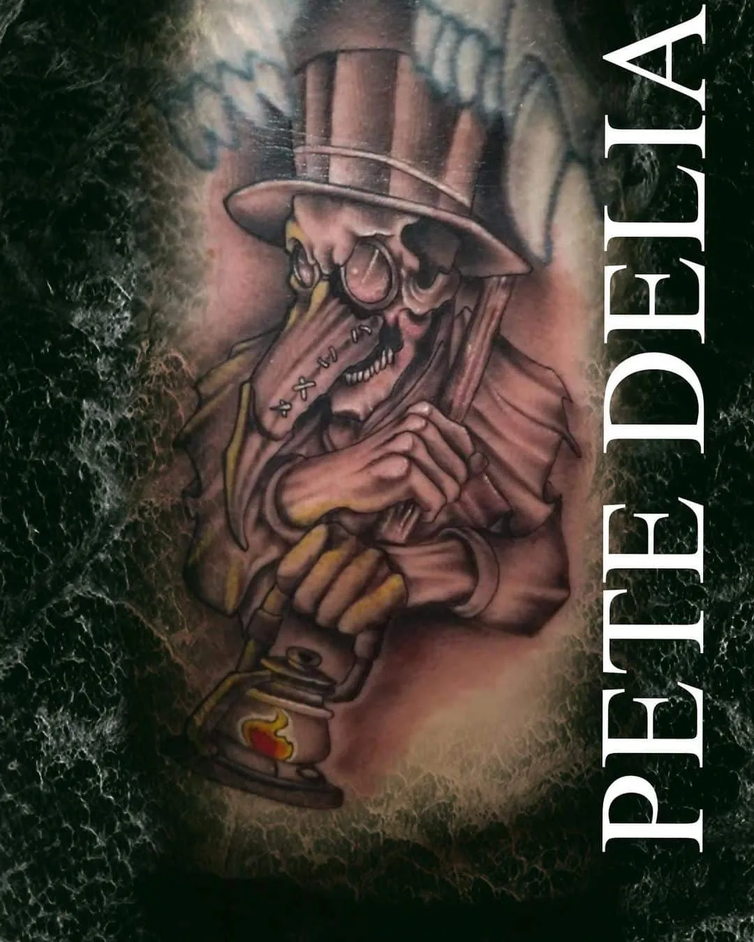 black & grey realism tattoo by Pete Delia at Fallen Raven Tattoo Studio in Simpsonville, SC