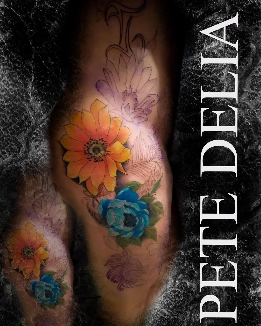 black & grey realism tattoo by Pete Delia at Fallen Raven Tattoo Studio in Simpsonville, SC