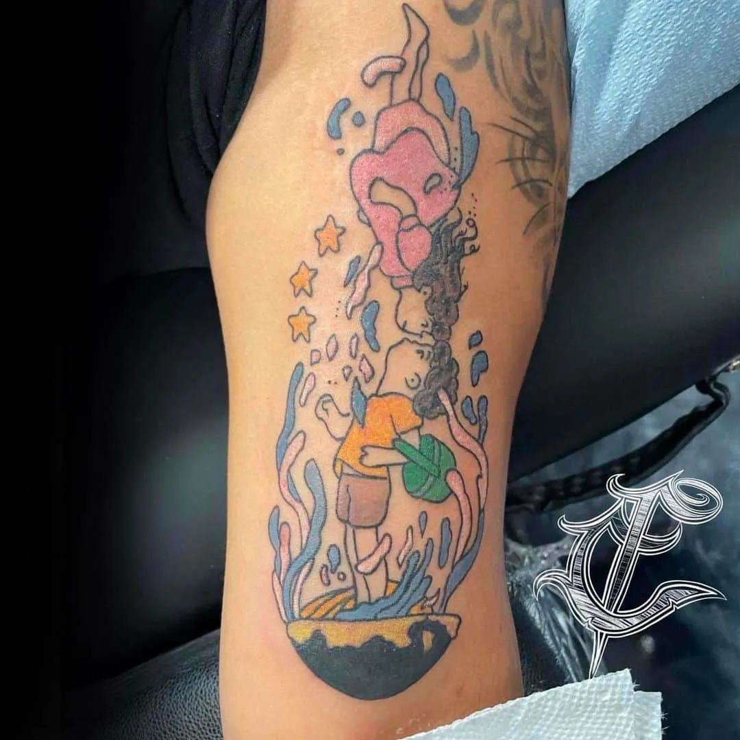 cover-ups tattoo by TJ Cornelius at Fallen Raven Tattoo Studio in Simpsonville, SC