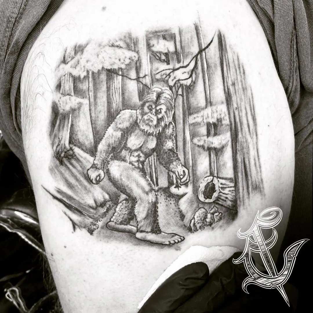 black & grey realism tattoo by TJ Cornelius at Fallen Raven Tattoo Studio in Simpsonville, SC