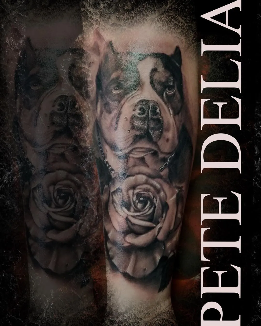 black & grey realism tattoo by Pete Delia at Fallen Raven Tattoo Studio in Simpsonville, SC