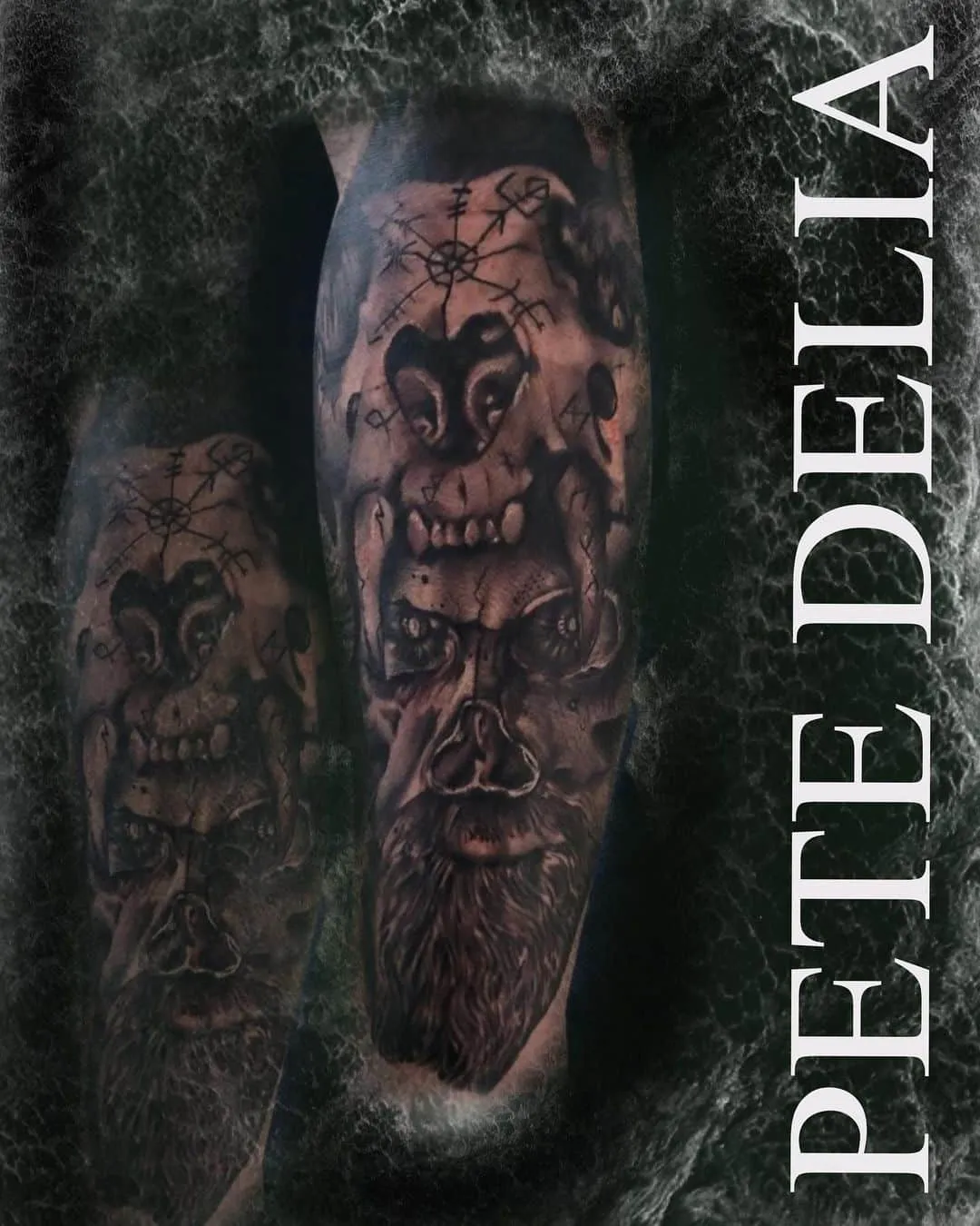 black & grey realism tattoo by Pete Delia at Fallen Raven Tattoo Studio in Simpsonville, SC