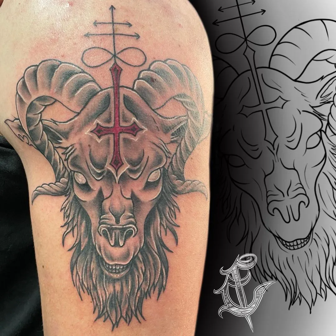 custom tattoos tattoo by TJ Cornelius at Fallen Raven Tattoo Studio in Simpsonville, SC
