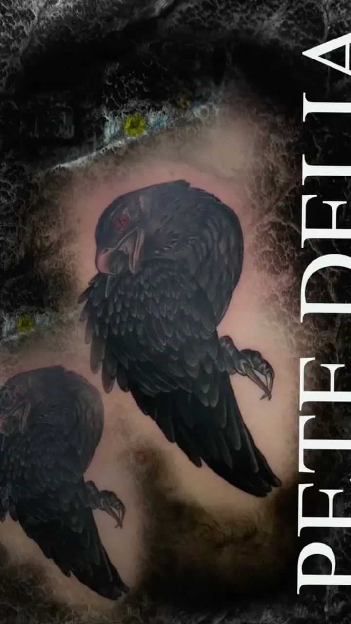black & grey realism tattoo by Pete Delia at Fallen Raven Tattoo Studio in Simpsonville, SC