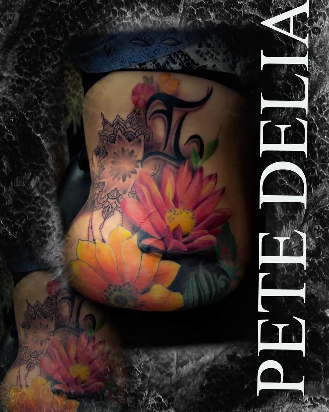 black & grey realism tattoo by Pete Delia at Fallen Raven Tattoo Studio in Simpsonville, SC