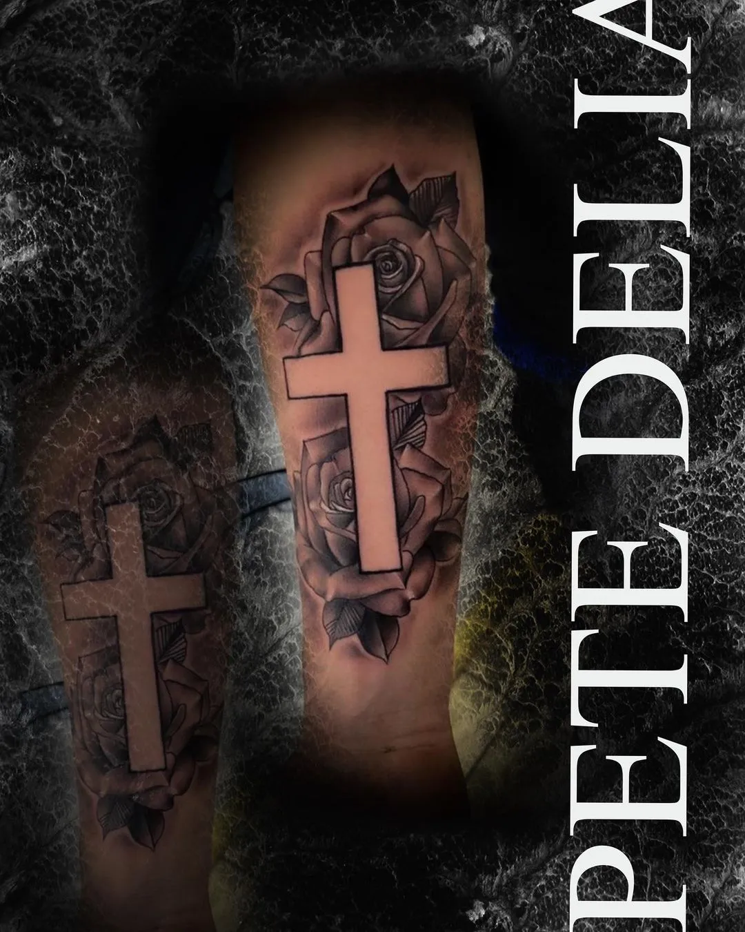 black & grey realism tattoo by Pete Delia at Fallen Raven Tattoo Studio in Simpsonville, SC