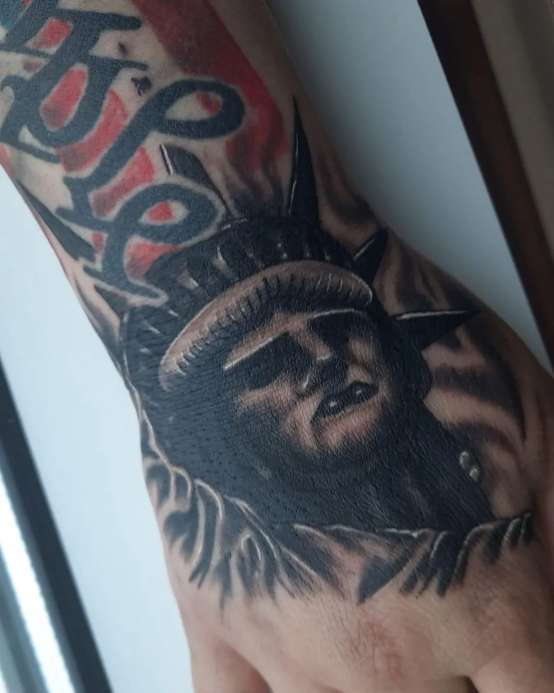 custom tattoos tattoo by TJ Cornelius at Fallen Raven Tattoo Studio in Simpsonville, SC