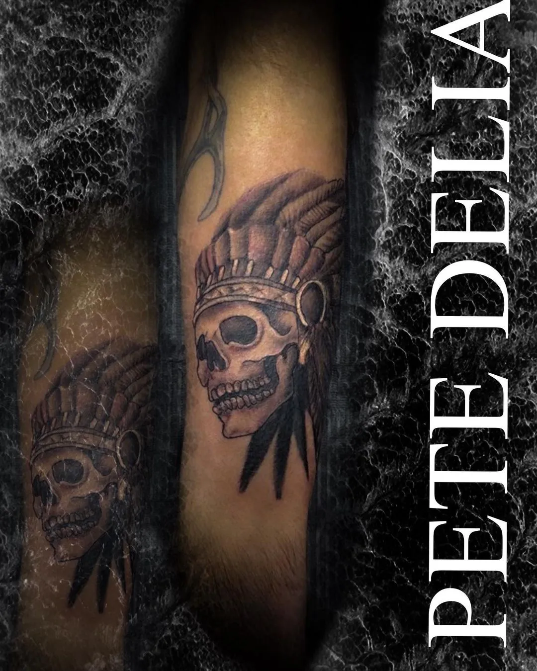 black & grey realism tattoo by Pete Delia at Fallen Raven Tattoo Studio in Simpsonville, SC