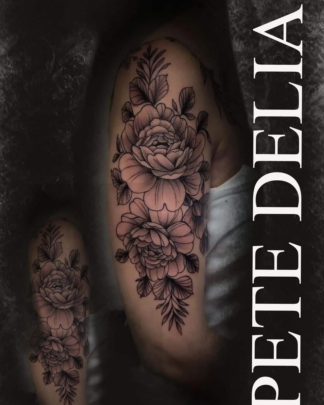 black & grey realism tattoo by Pete Delia at Fallen Raven Tattoo Studio in Simpsonville, SC