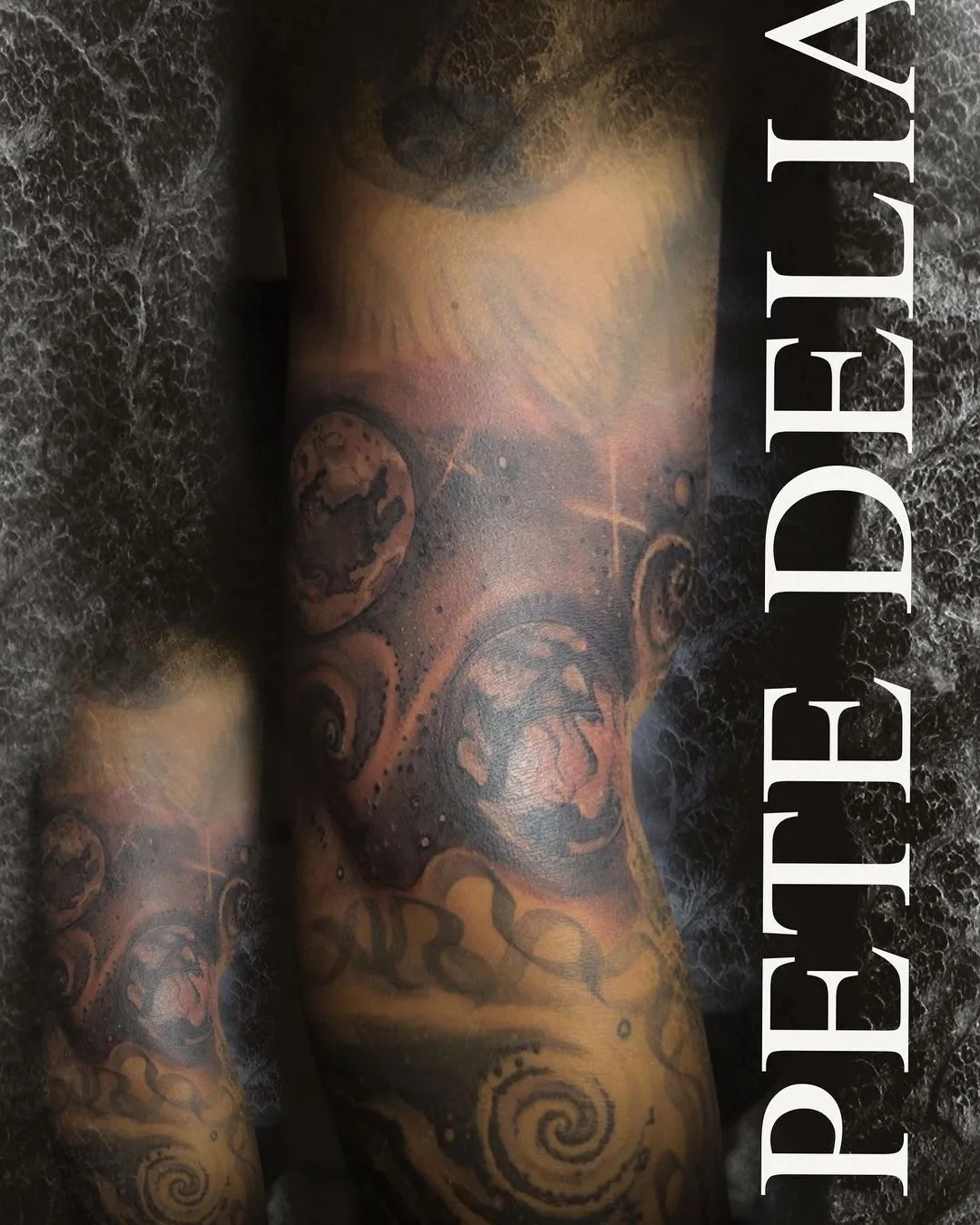 black & grey realism tattoo by Pete Delia at Fallen Raven Tattoo Studio in Simpsonville, SC