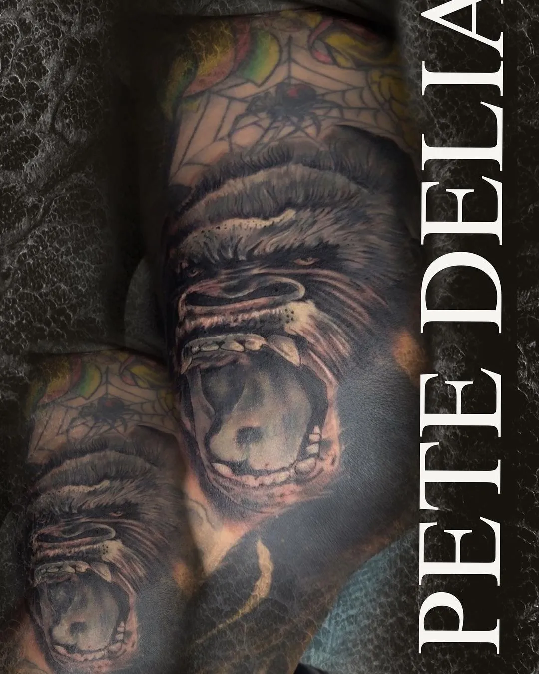 black & grey realism tattoo by Pete Delia at Fallen Raven Tattoo Studio in Simpsonville, SC